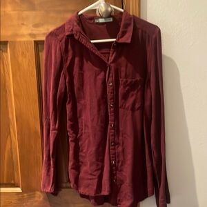 Maurices Rich Burgundy Top